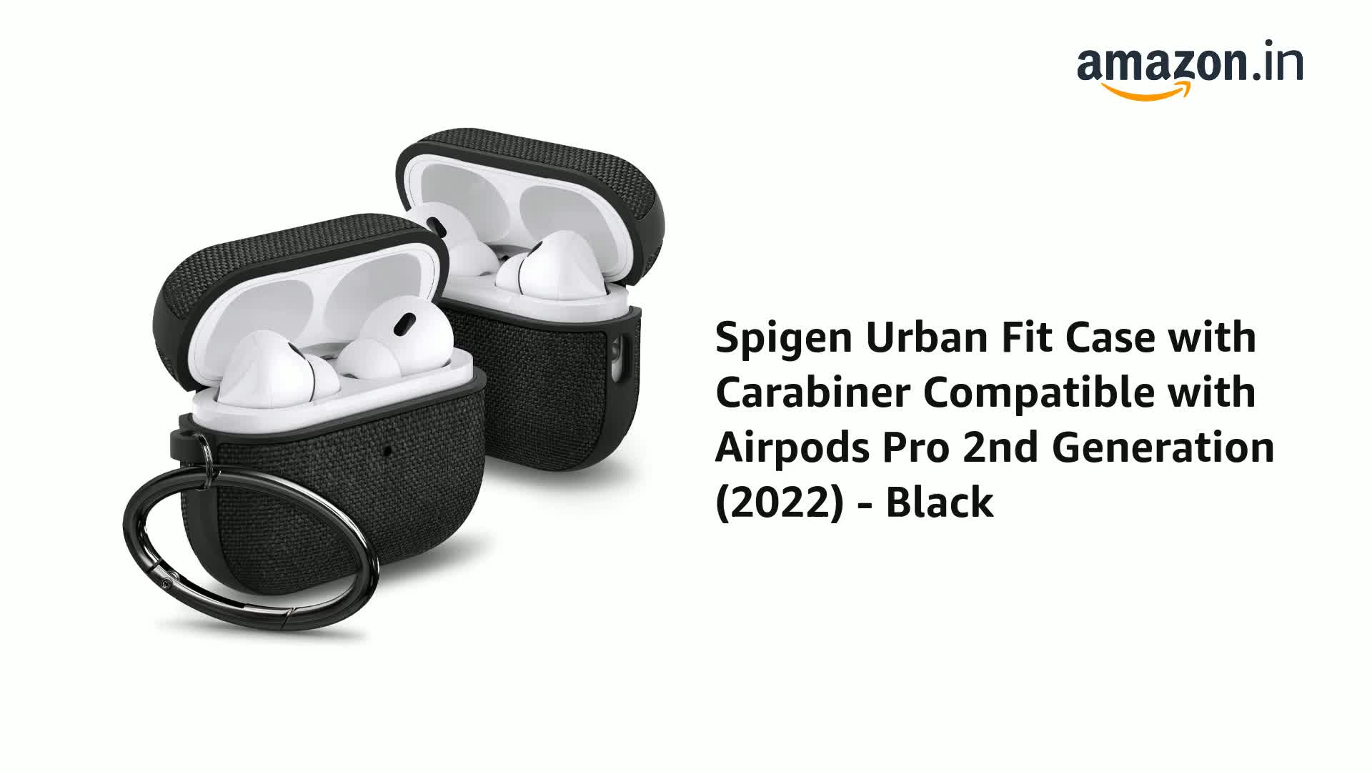 Spigen for AirPods Pro 2(2022/2023) Case, Carabiner Included